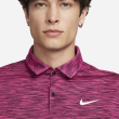 Nike Men's Dri-FIT Tour Golf Polo - Space Dye Boredeaux/Fireberry/White