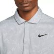Nike Men's Tiger Woods Dri-FIT ADV Contour Print Golf Polo - Lt Smoke Grey/Black