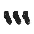 Nike Men's Jordan Cush Poly Ankle Golf Socks (3 Pairs) - Black/White