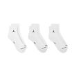 Nike Men's Jordan Cush Poly Ankle Golf Socks (3 Pairs) - White/Black
