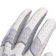 Adidas Men's Leather Cord Chaos Golf Gloves Right Hand (For The Left Handed Golfer) - White/Hall Silver