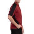 PXG Men's Comfort Fit Short Sleeve Side Block Polo Shirt - Rust