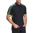 PXG Men's Athletic Fit Short Sleeve Aloha Polo Shirt - Black
