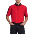 PXG Men's Athletic Fit Cactus Polo Shirt - Red