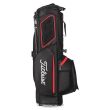 Titleist Players 4 Plus Stand Bag - Black/Black/Red