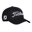 Titleist Men's Tour Sports Mesh Golf Cap - Black/White