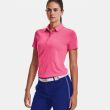 Under Armour Women's Zinger Short Sleeve Golf Polo - Pink Punk/Flamingo