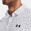 Under Armour Men's UA Iso-Chill Floral Dash Golf Polo - White/Black