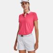Under Armour Women's UA Iso-Chill Short Sleeve Golf Polo - Pink