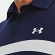 Under Armour Men's UA Tee To Green Colorblock Golf Polo - Midnight Navy/Blue Mirage/White-Blue