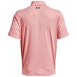 Under Armour Men's UA Playoff 3.0 Printed Golf Polo - Pink Fizz/White/Midnight Navy