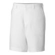 Cutter & Buck Men's Drytec White Bainbridge FF Golf Shorts - White