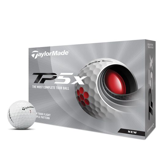2021 TaylorMade TP5x (Prior Generation) Golf Balls 1 Dozen - White