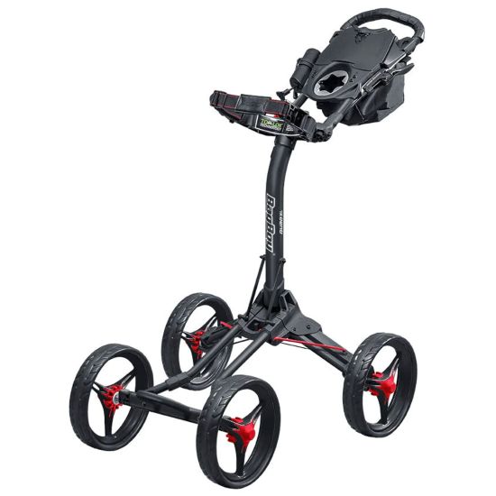 Bagboy Quad XL Push Cart Trolley - Red/Black