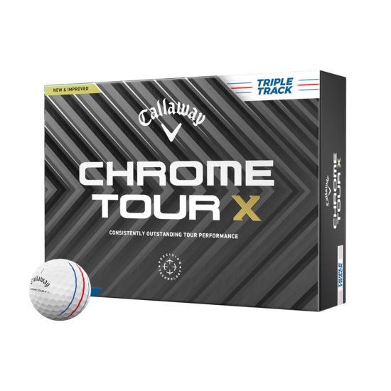 Callaway 2024 Chrome Tour X Triple Track Golf Balls 1 Dozen