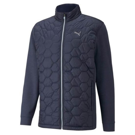 Puma Men's Cloudspun WRMLBL Golf Jacket - Navy Blazer