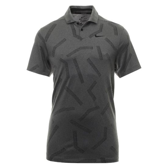 Nike Men's Dry Vapor Line Jacquard Golf Polo - Dark Smoke Grey