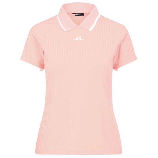 J.Lindeberg Women's Sevina Golf Polo - Pale Pink