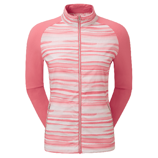 Footjoy Women's Hybrid State Golf Jacket - Pink/White