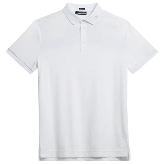 J.Lindeberg Men's KV Regular Fit Print Golf Polo - White
