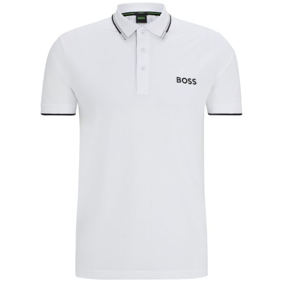 Hugo Boss Men's Paddy Pro Golf Polo - White