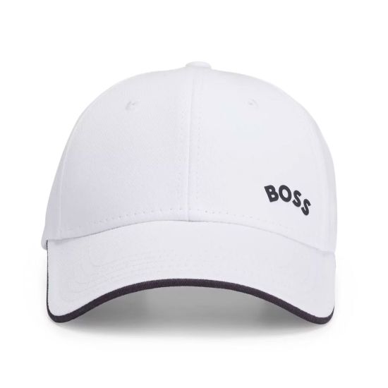Hugo Boss Men's Bold-Curved Golf Cap - White