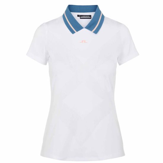 J.Lindeberg Women's Nilo Golf Polo Shirt - White