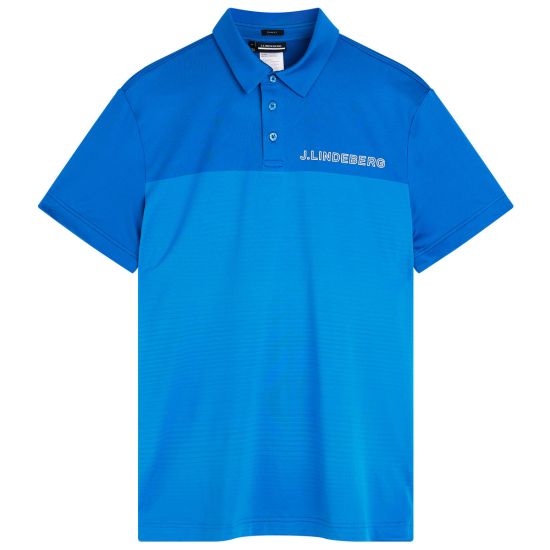 J.Lindeberg Men's Owen Slim Fit Golf Polo - Directoire Blue