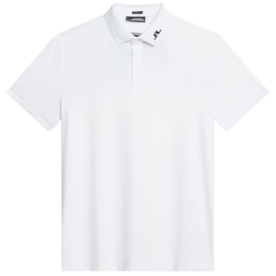 J.Lindeberg Men's KV Regular Fit Golf Polo - White/Black