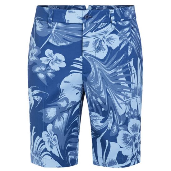 J.Lindeberg Men's Eloy Print Golf Shorts - Hibiscus Blue