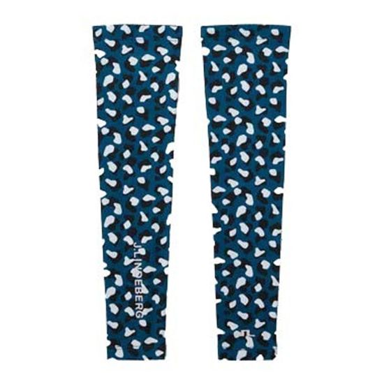 J.Lindeberg Women's Esther Golf Sleeves - Moroccan Blue Animal - SS22