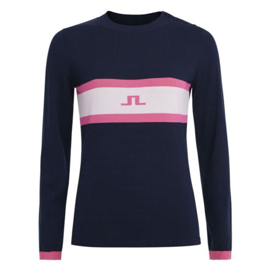 J.Lindeberg Women's Avaleigh Golf Knit Sweater - JL Navy