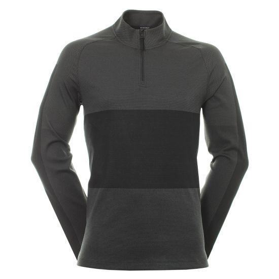 Nike Men's Dry Vapor Half Zip Golf Jacket - Dark Smoke Grey/Black
