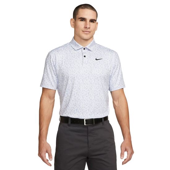 Nike Men's Dri-FIT Tour Micro Camo Golf Polo - Football Grey/Black