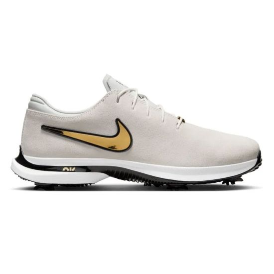 Nike Men's Air Zoom Victory Tour 3 NRG Golf Shoes - White/Metallic Gold/Metallic Silver Black