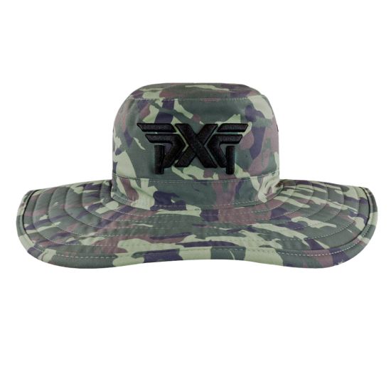 PXG Jungle Bush Hat - Camo Black Logo