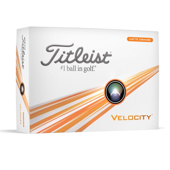 Titleist Velocity Matte Orange Golf Balls - Pre-Order Now