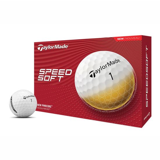 TaylorMade Speed Soft Golf Balls 1 Dozen - White