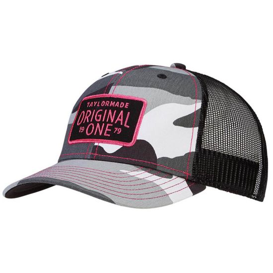 TaylorMade Women's Trucker Cap - Camo Black/Pink