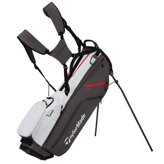 TaylorMade FlexTech Stand Golf Bag - Gunmetal/White
