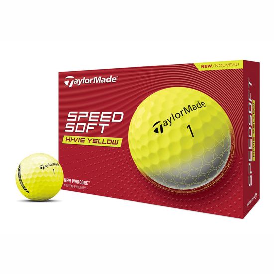 TaylorMade Speed Soft Golf Balls 1 Dozen - Yellow