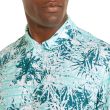 Puma Men's Cloudspun Tropic Polo Shirt - Angle Blue/Clue Coral