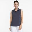 Puma Women's Harding Sleeveless Golf Polo - Navy Blazer