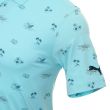 Puma Men's Cloudspun Lahaina Golf Polo Shirt - Angel Blue/Blue Coral