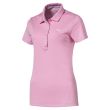 Puma Women's Pounce Golf Polo Shirt - Pale Pink