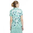 Nike Women's Breathe Floral Print Polo Shirt - Light Dew/Wind