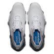 Footjoy Men's Tour Alpha Golf Shoes - White/Grey/Blue