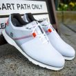 Footjoy Men's Pro/SL Golf Shoes - White/Grey/Orange