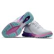 Footjoy Women's Fuel Sport Golf Shoes - White/Purple/Pink 
