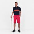 Jack Nicklaus Men's Multi Chest Stripe Polo Golf - Classic Navy